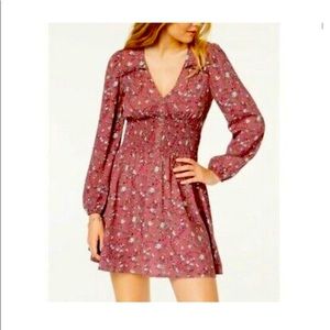 American Rag CIE Smocked Floral Dress Fit & Flare